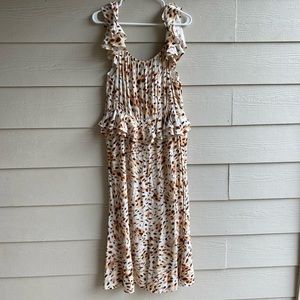 Sofia Jeans by Sofia Vergara Women’s Ruffle Sweetheart Long Midi Dress